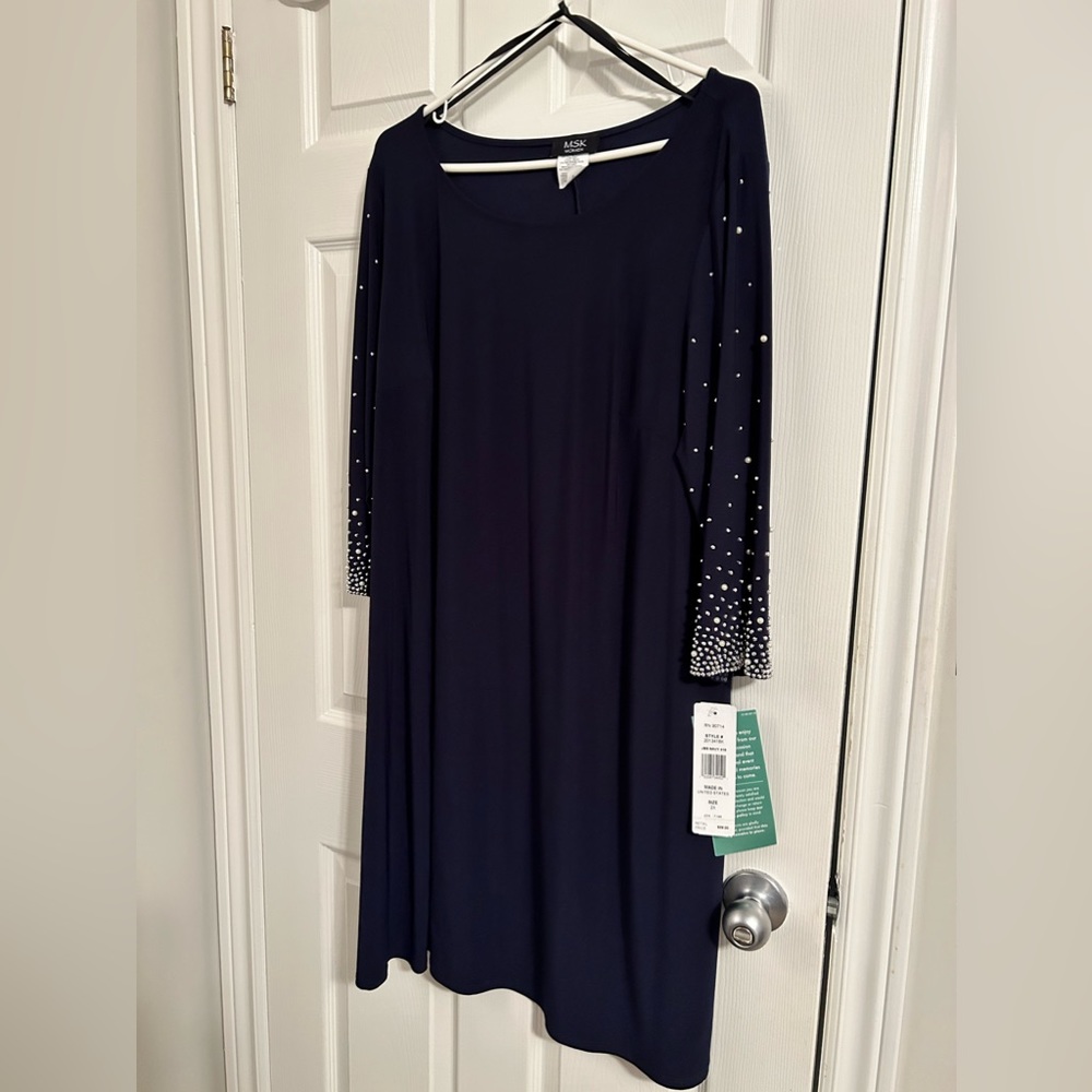 MSK Dress never worn in navy